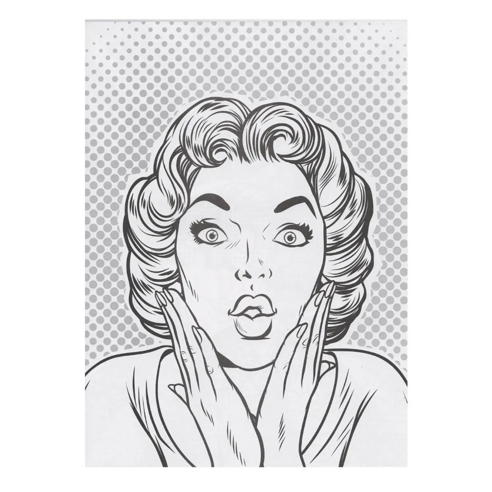 🌸 AMUSING POP ART COLORING BOOK 🌸 - Picture 3 of 5